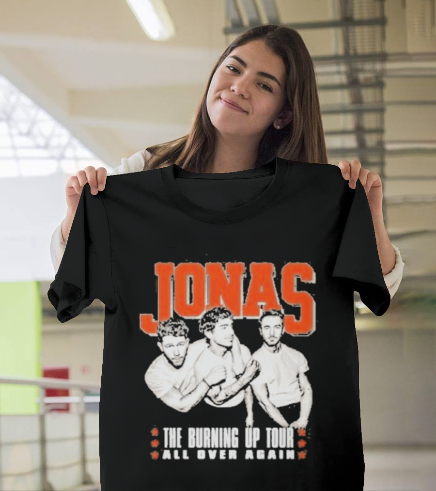 Jonas Brothers The Burning Up Tour All Over Again T-Shirt