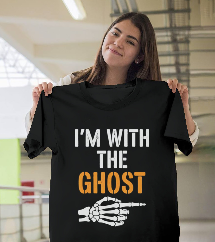 I'm With The Ghost Skeleton Hand Halloween 2026 T-Shirt