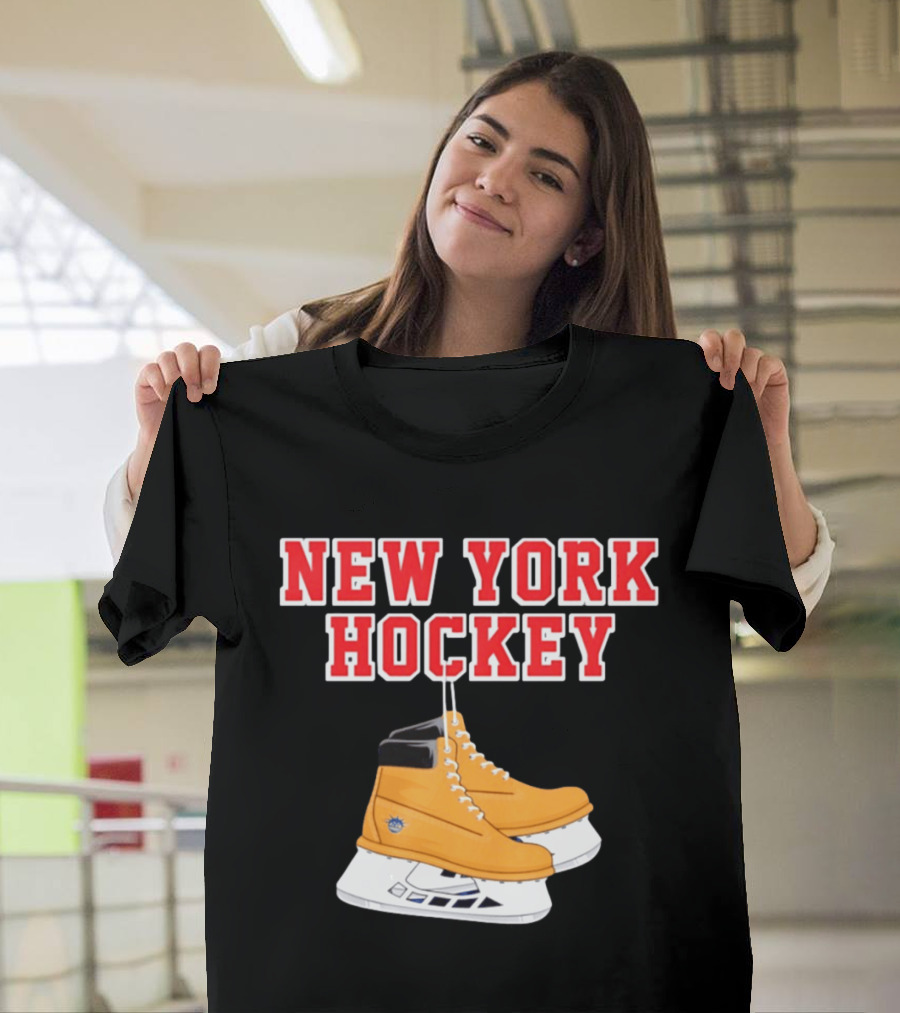 New York Hockey Timberland Ice Skates Ranger T-Shirt