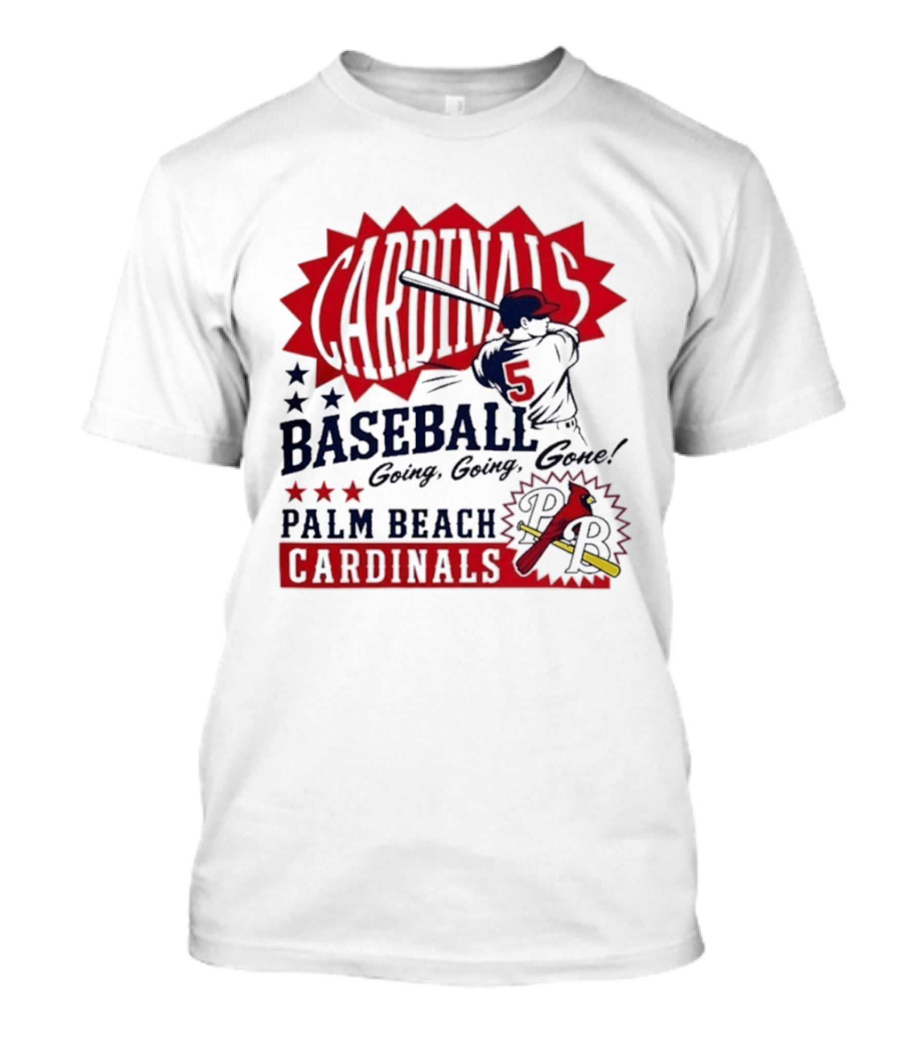 Palm Beach Cardinals Baseball Going Going Gone T-Shirt