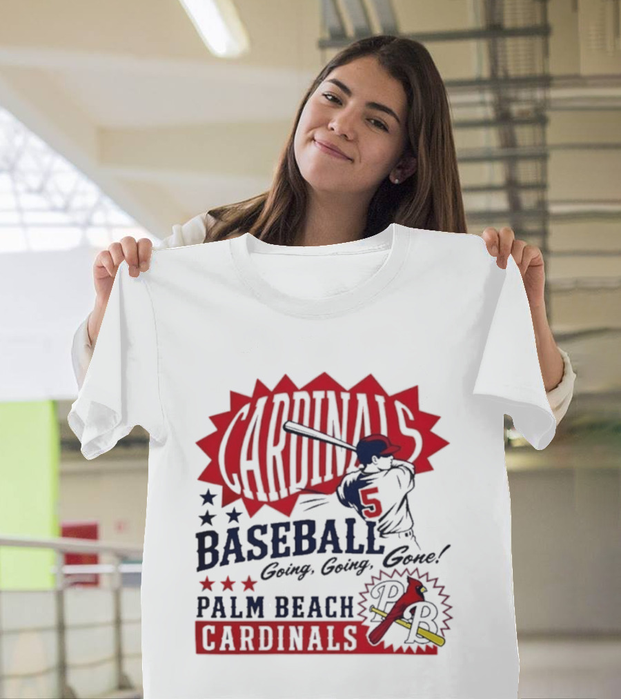 Palm Beach Cardinals Baseball Going Going Gone T-Shirt