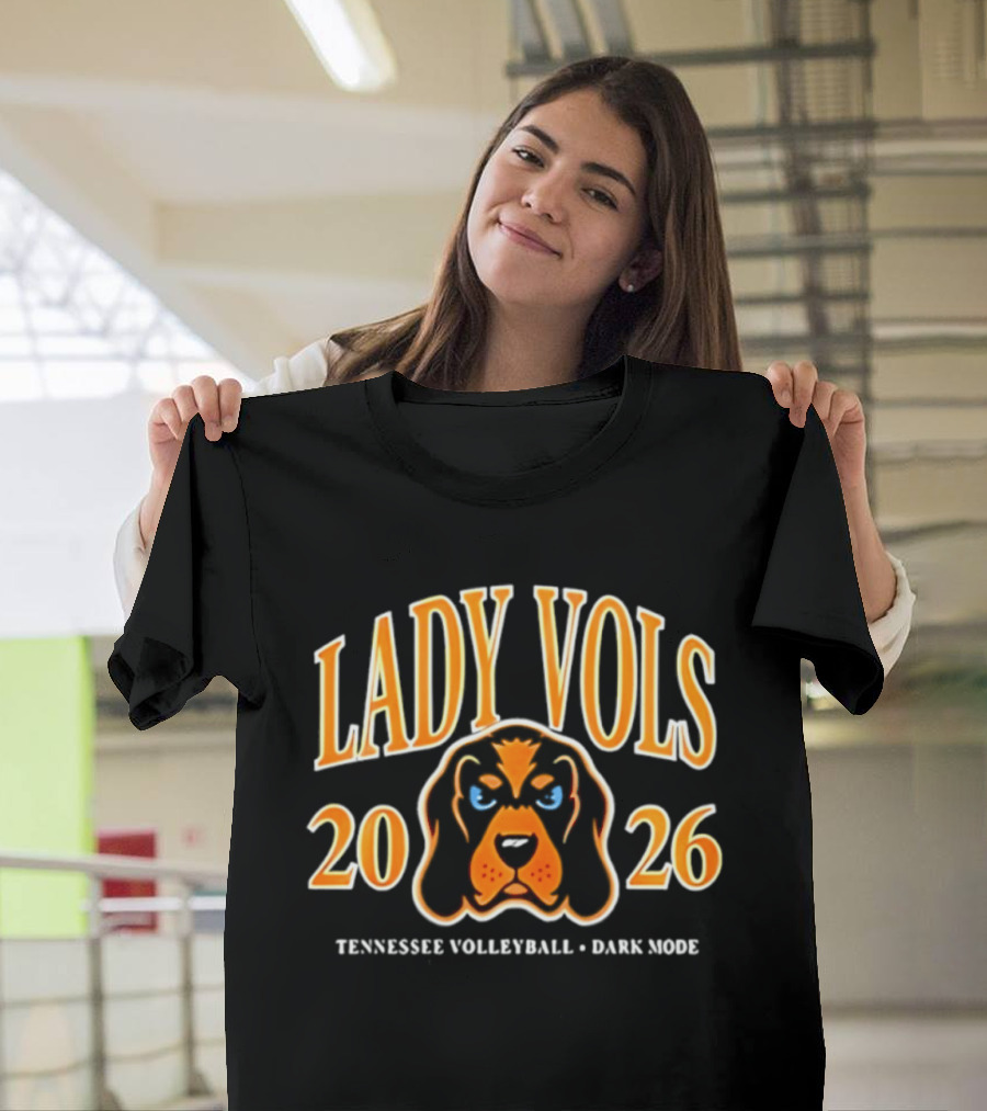 LADY VOLS 2026 Tennessee Volleyball Dark Mode T-Shirt