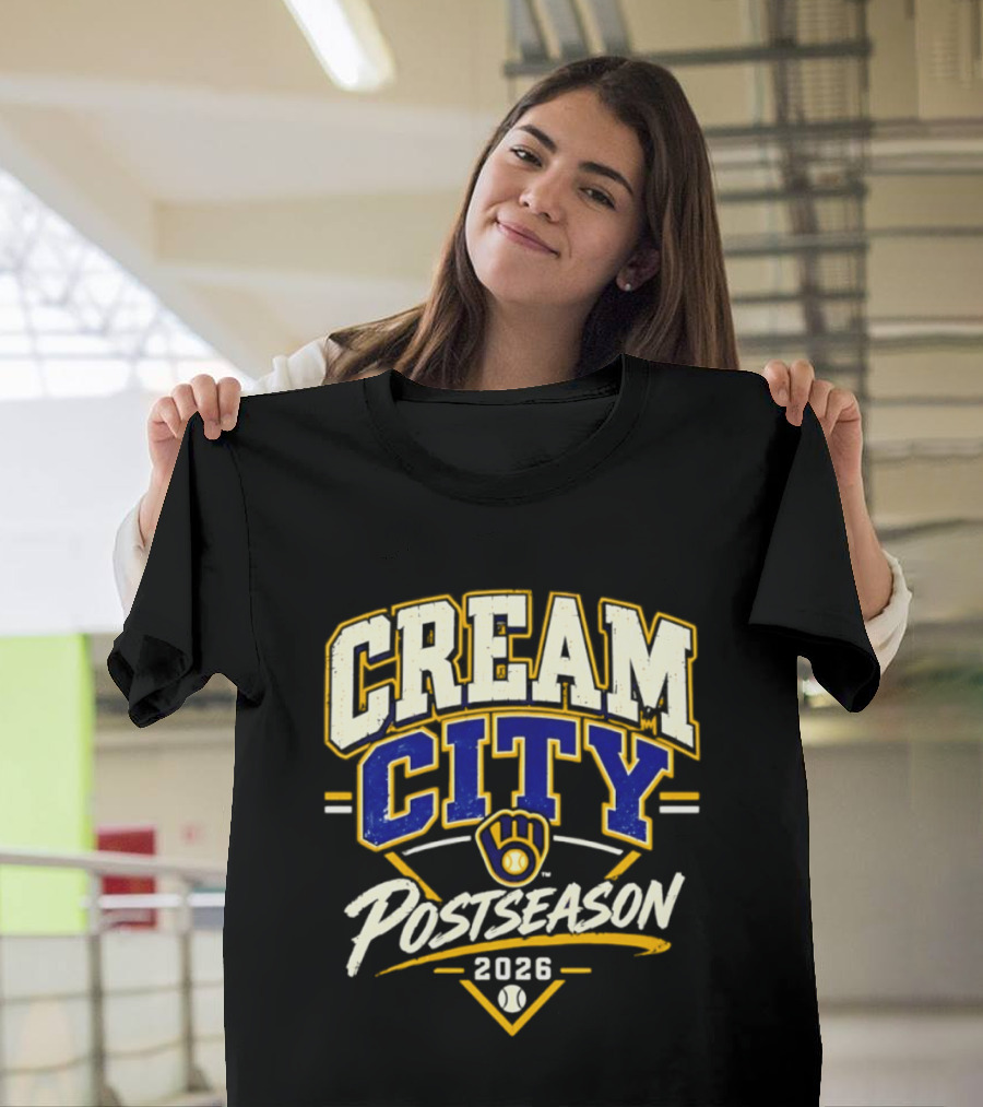Milwaukee Brewers Cream City 2026 NLCS Postseason T-Shirt