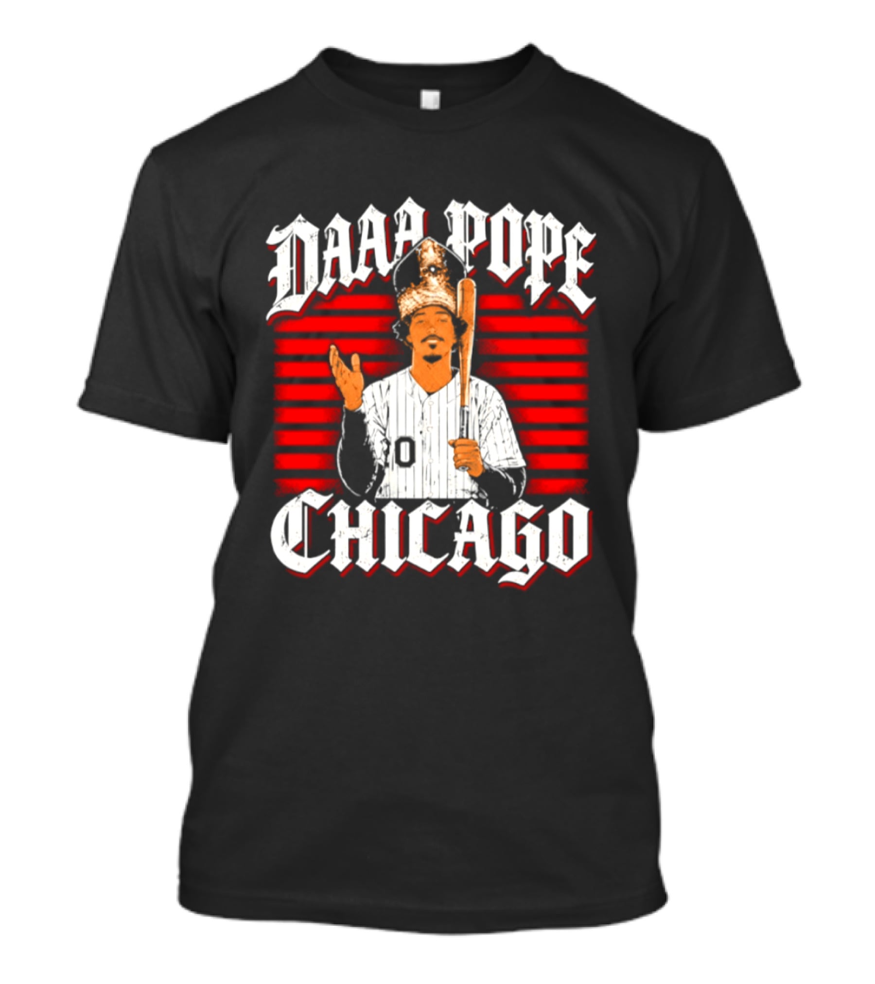 Daaa Pope Chicago White Sox 2026 Postseason Baseball Figure With Bat T-Shirt