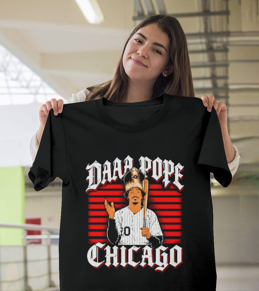 Daaa Pope Chicago White Sox 2026 Postseason Baseball Figure With Bat T-Shirt