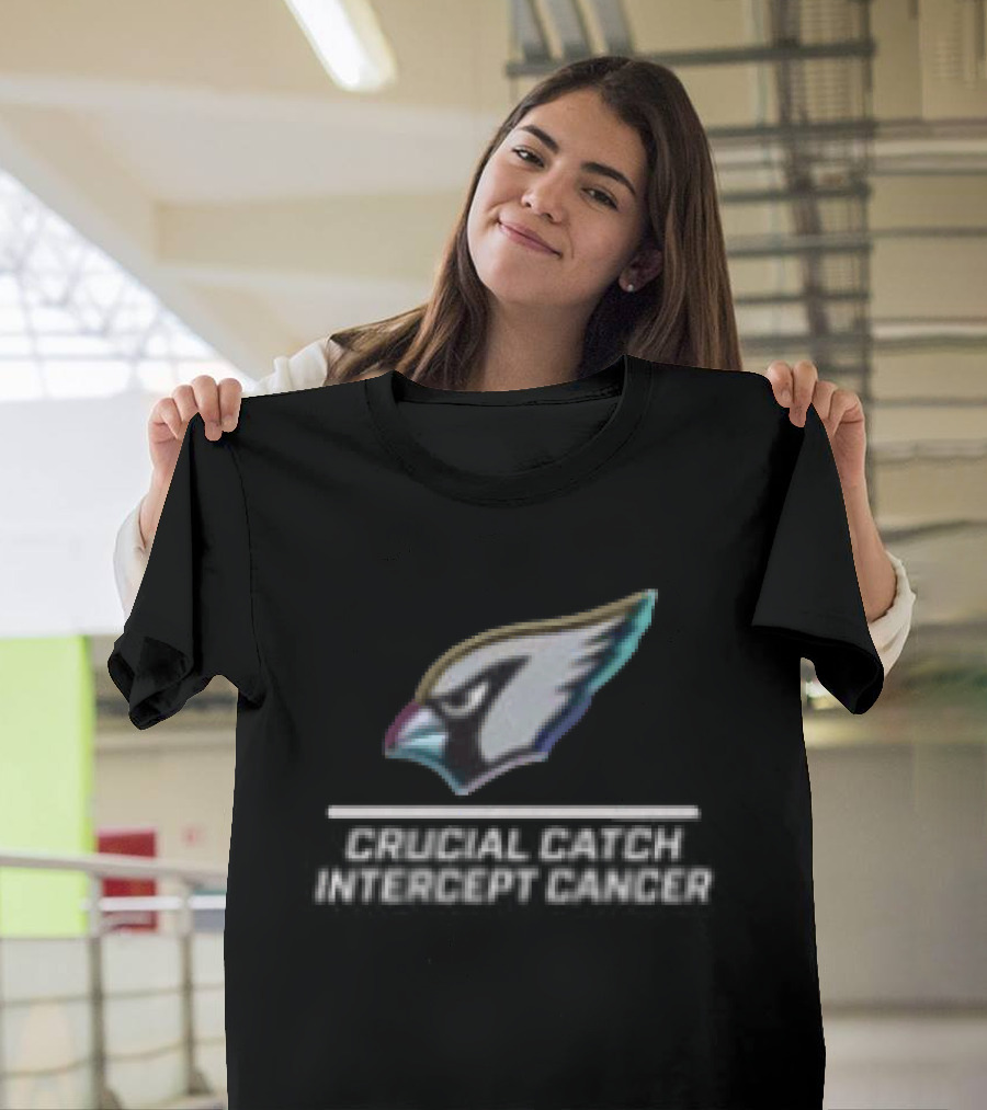 Arizona Cardinals Crucial Catch Intercept Cancer T-Shirt