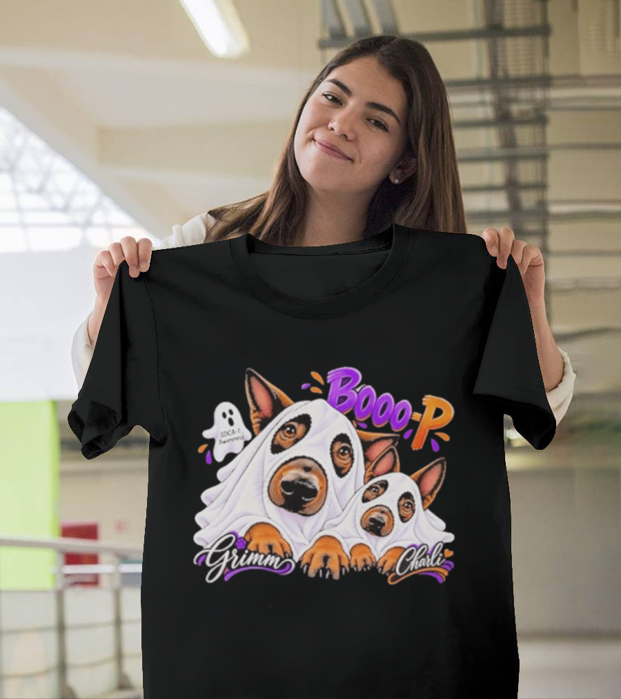 Grimm Charli Booo P SDCA 1 Awareness Comic Style Pooch Pals T-Shirt
