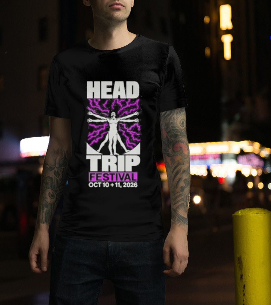 Head Trip Festival Electric Man Oct 13 14 2023 T-Shirt