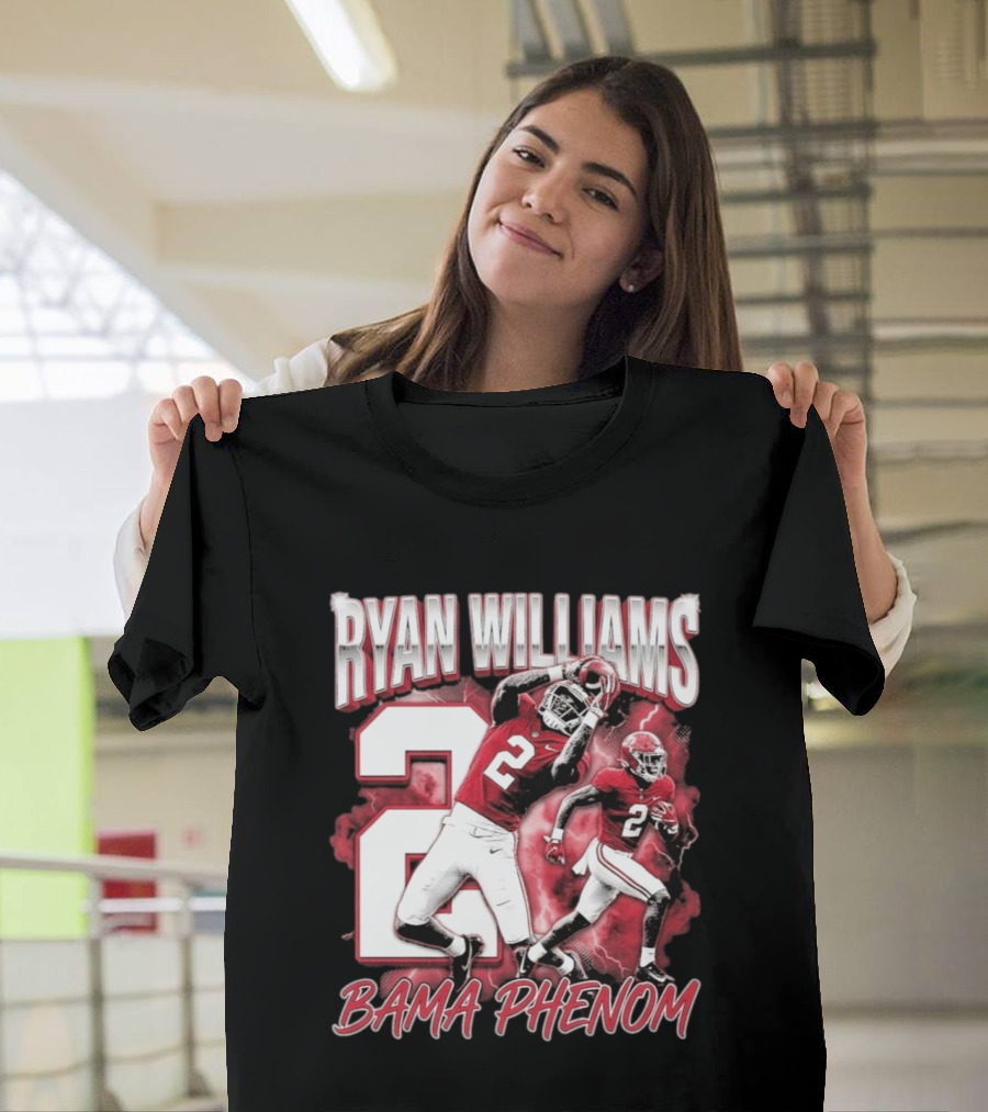 Ryan Williams Number 2 Bama Phenom Football T-Shirt