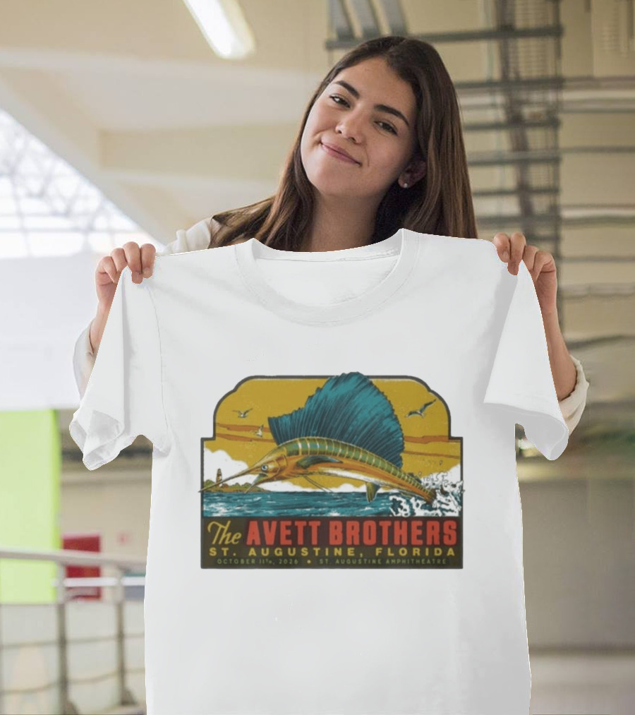 The Avett Brothers St. Augustine Florida October 11 2026 Amphitheatre Tour T-Shirt
