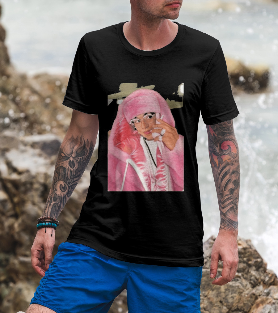 Hasan Piker Pink Fur Coat Style Darializa T-Shirt