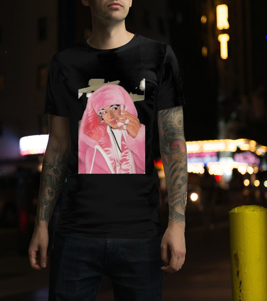 Hasan Piker Pink Fur Coat Style Darializa T-Shirt