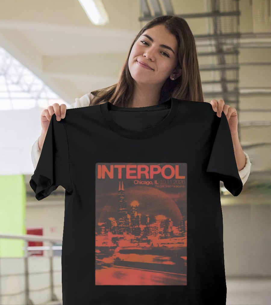 Interpol Chicago IL The Salt Shed Fairgrounds October 11 2026 Skyline Event T-Shirt