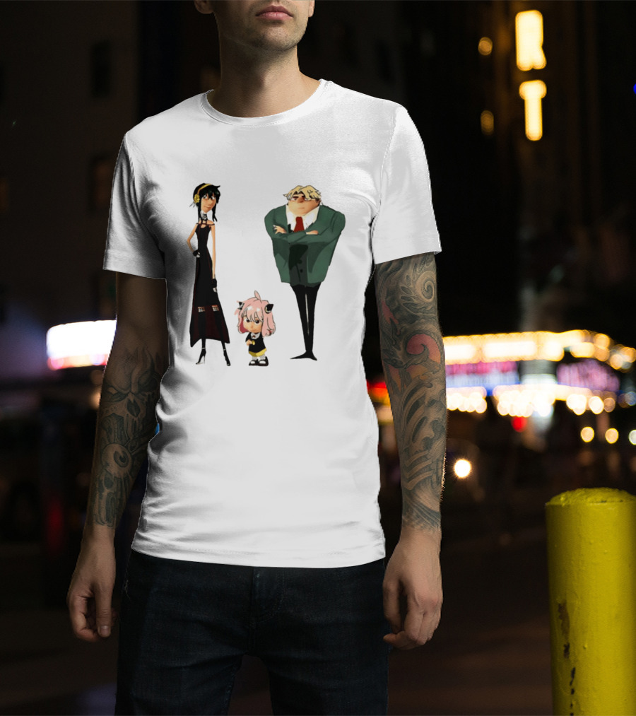 Despicable Me Spy X Family Crossover Cartoon Characters Meme T-Shirt