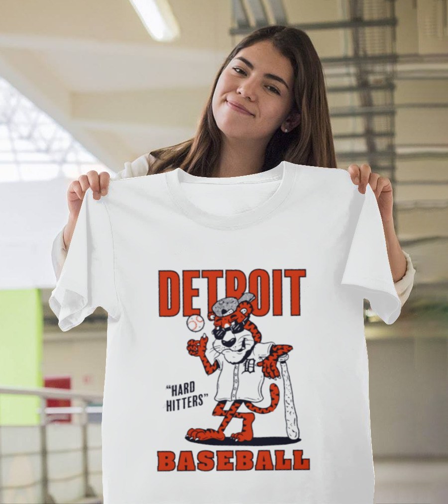 Detroit Baseball Hard Hitters Tiger MLB T-Shirt