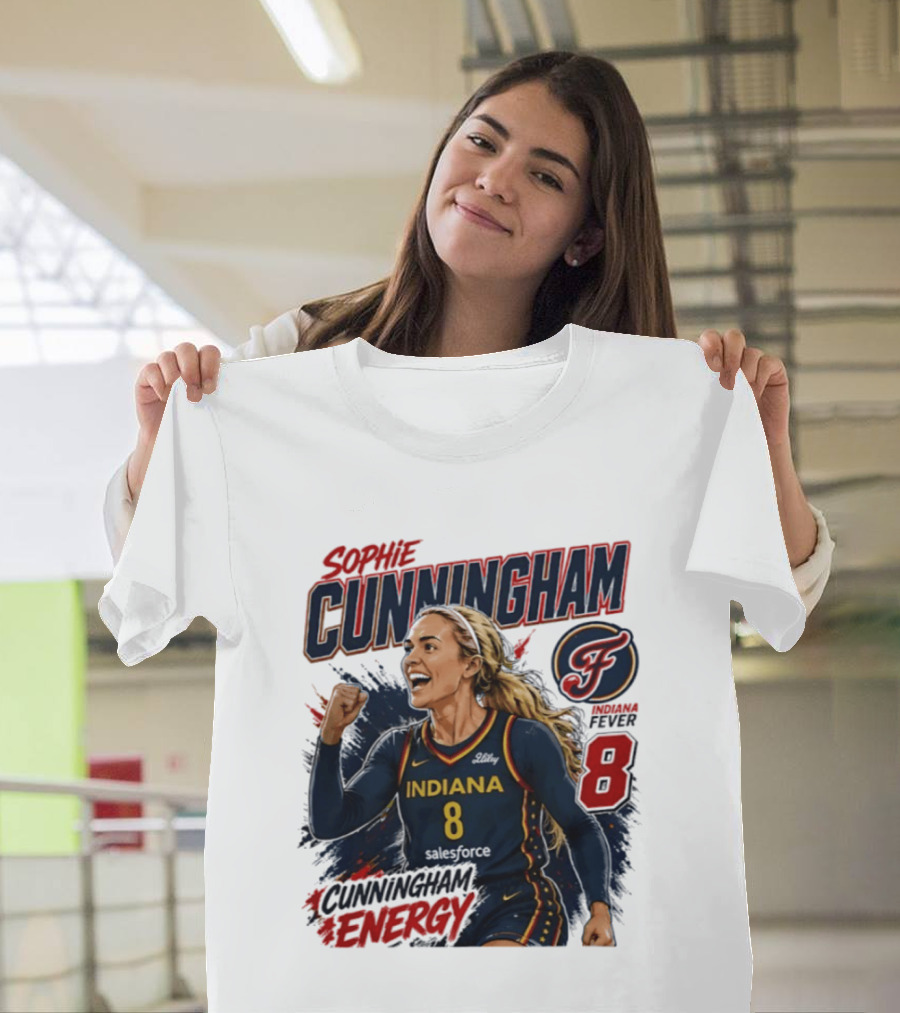 Sophie Cunningham Indiana Fever Energy WNBA 8 T-Shirt
