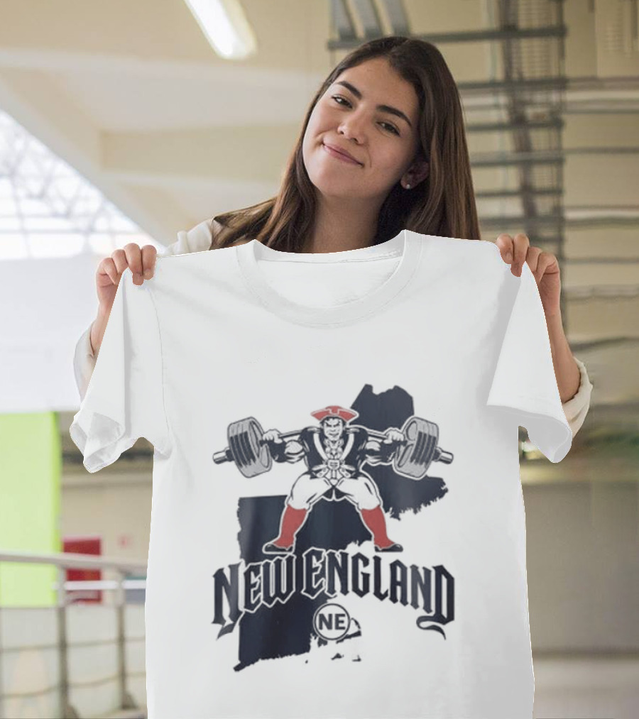 New England Patriots Warrior Map 2026 White NFL NE T-Shirt