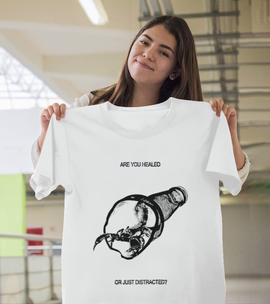 Scorpion Are You Healed Or Just Distracted Bottle Image T-Shirt