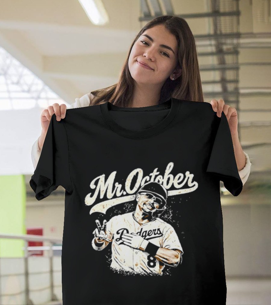 Mr October Dodgers Baseball Kike Hernandez Player T-Shirt