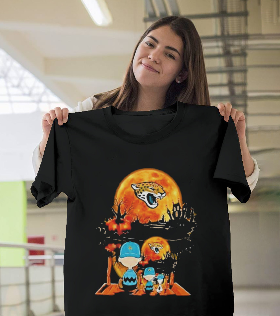Jacksonville Jaguars Peanuts Halloween Classic Football T-Shirt