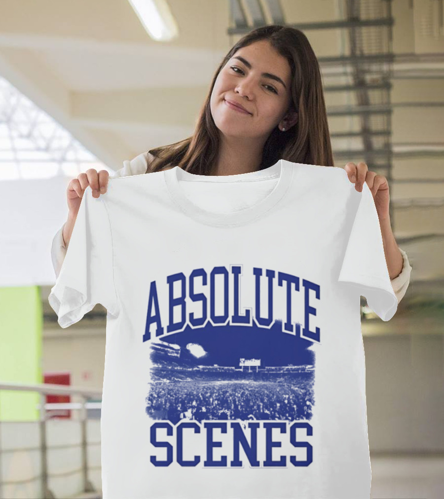 Absolute Scenes Lexington Blue Stadium Crowd Event T-Shirt