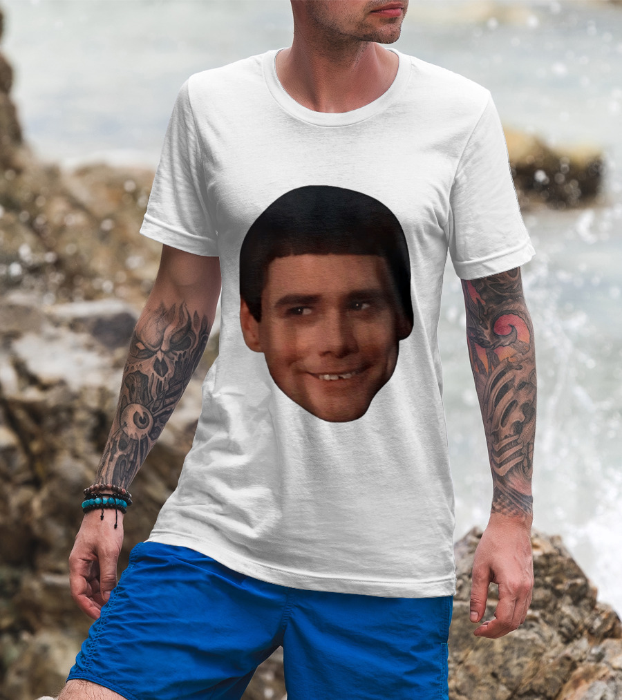 Jim Carrey Lloyd Christmas Dumb And Dumber Face Meme T-Shirt