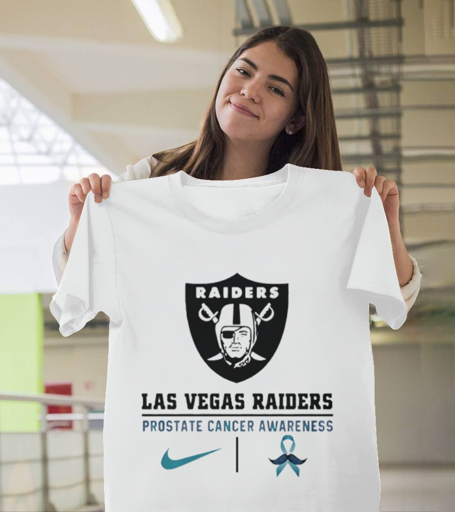 Las Vegas Raiders Prostate Cancer Awareness Nike Collaboration T-Shirt