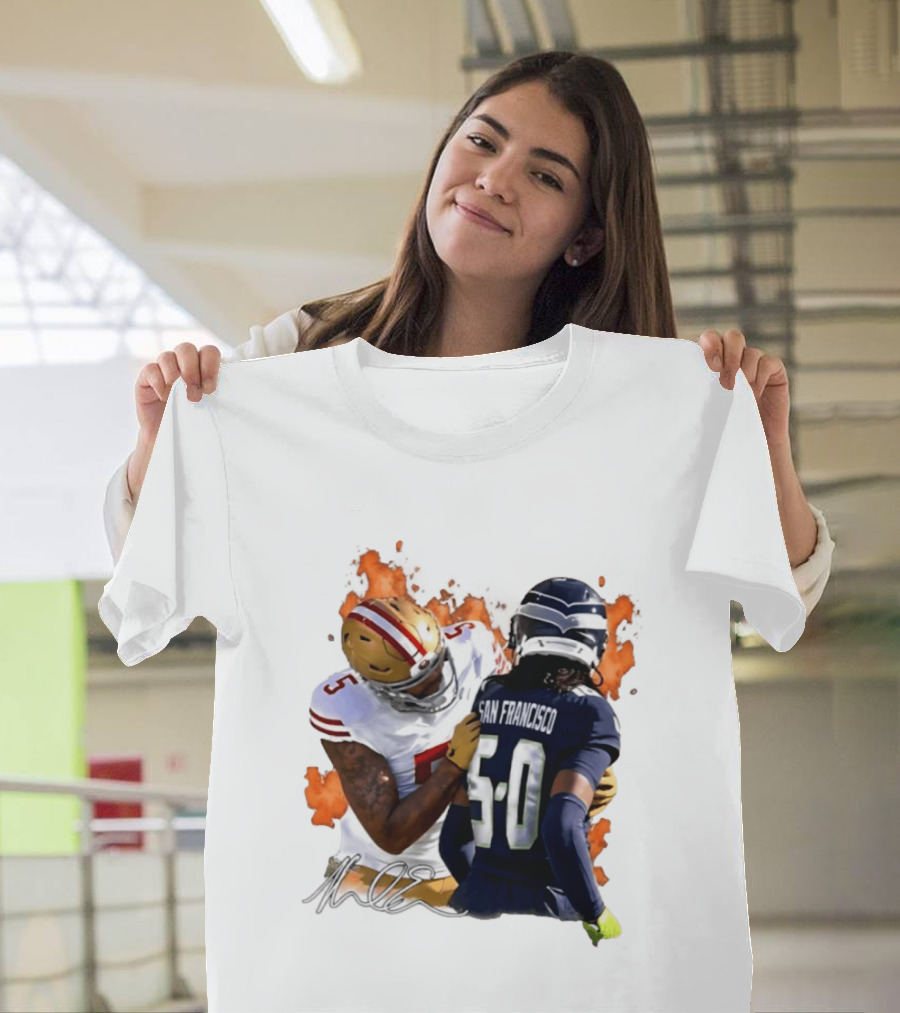 Mike Evans San Francisco 49ers Clash With Seattle Rival In Fiery Showdown T-Shirt