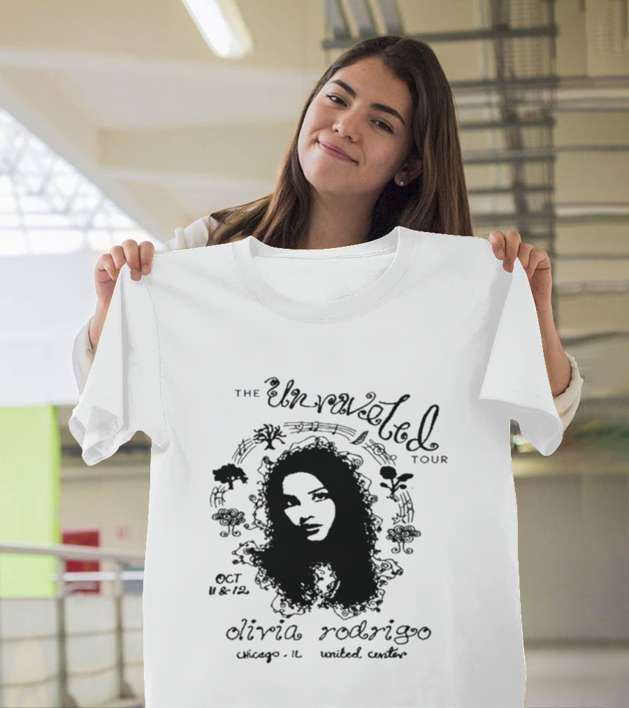The Unraveled Tour Olivia Rodrigo Oct 12 2026 Chicago IL United Center T-Shirt