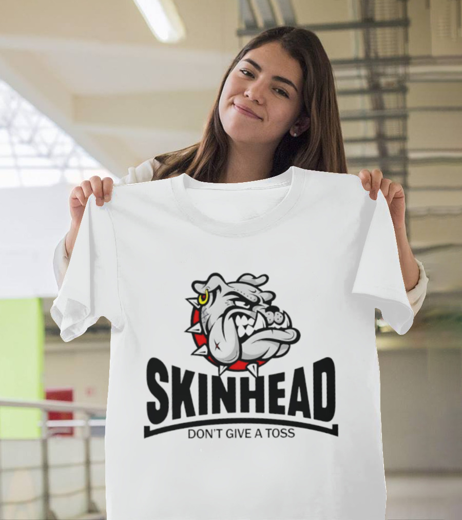 Skinhead Don't Give A Toss Bulldog Punk T-Shirt