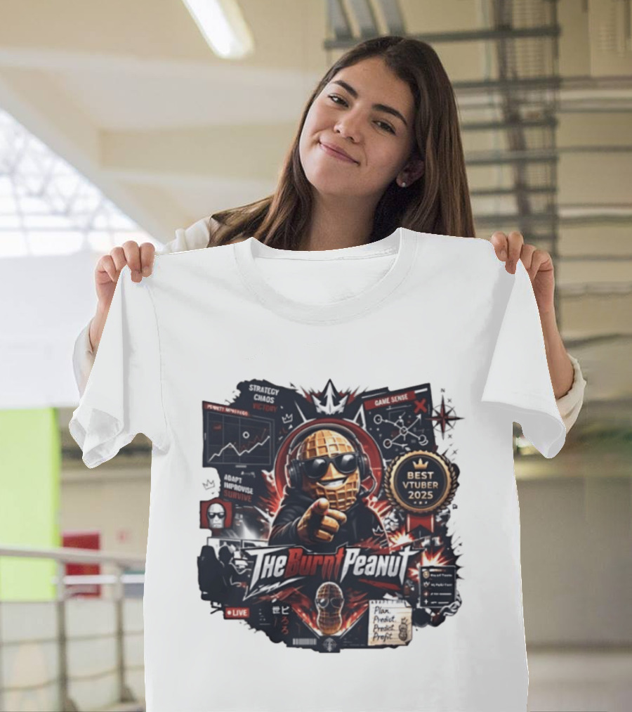 The Burnt Peanut Strategy Chaos Best VTuber 2025 T-Shirt