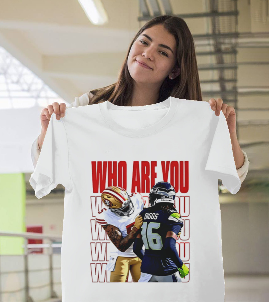 Who Are You Football Viral Moment Mike Evans Vs Trevon Diggs T-Shirt
