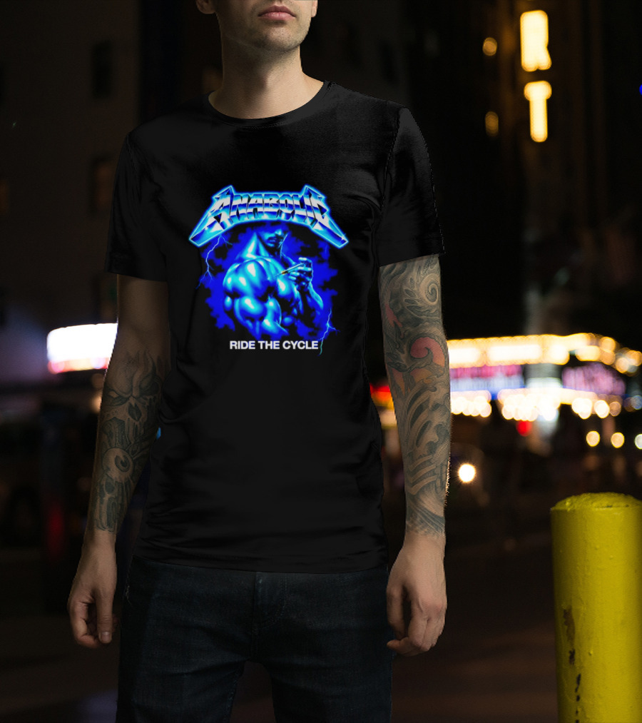 Anabolic Ride The Cycle Bodybuilding Gym Power Muscle Lightning Bodybuilder T-Shirt