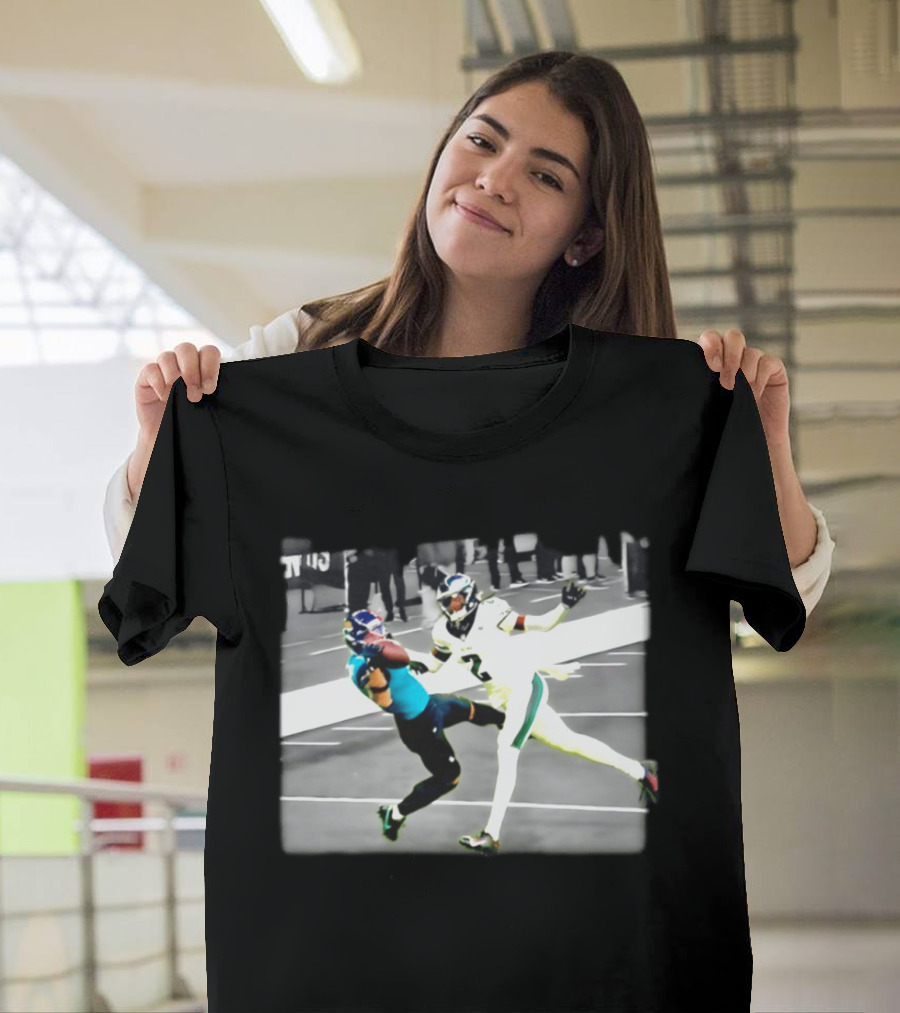 Jacksonville Jaguars Vs Philadelphia Eagles NFL Duel Action T-Shirt