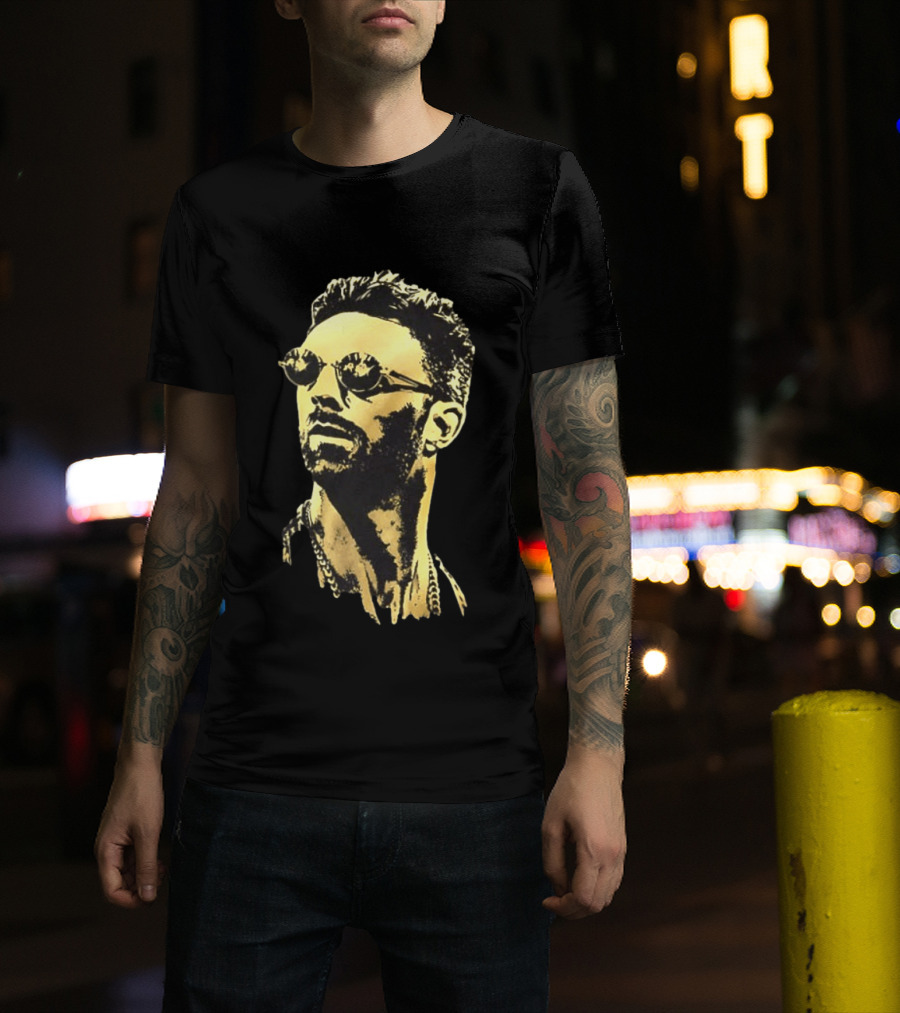 LA Knight Sunglasses Portrait Double Sided T-Shirt