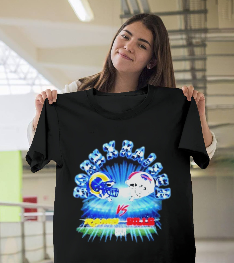 Max Krause Los Angeles Rams Vs Buffalo Bills October 12 2026 Sofi Stadium T-Shirt