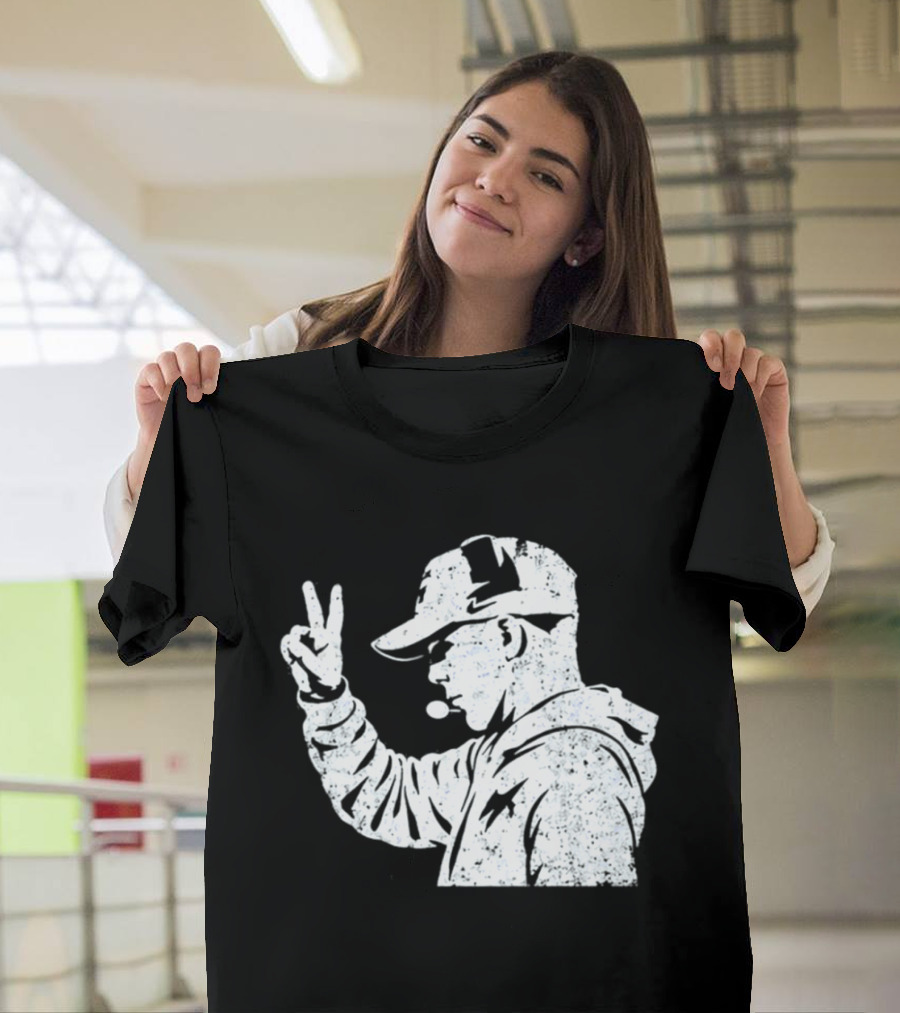 Matt Rhule Peace Gesture Nebraska Cornhuskers Coach T-Shirt