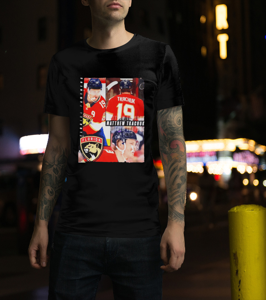 Florida Panthers Matthew Tkachuk Number 19 Hockey Spotlight T-Shirt