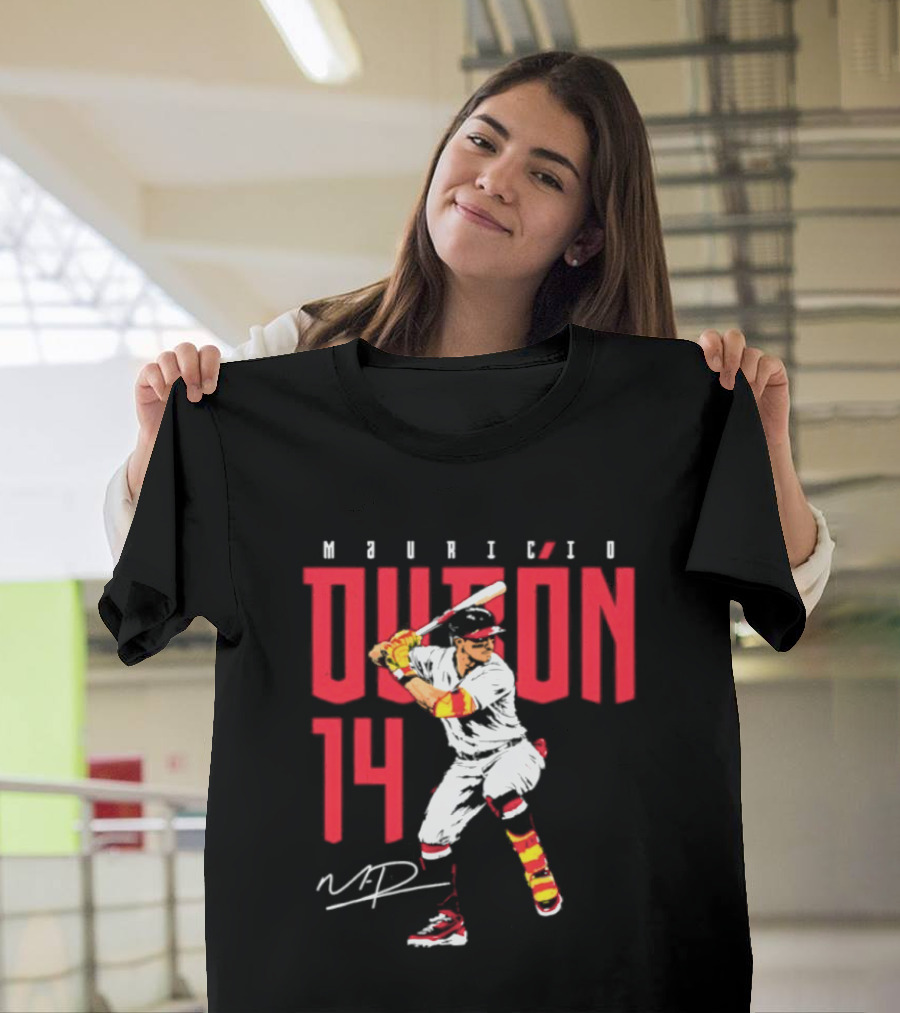 Mauricio Dubón 14 Baseball Swing MD Signature T-Shirt
