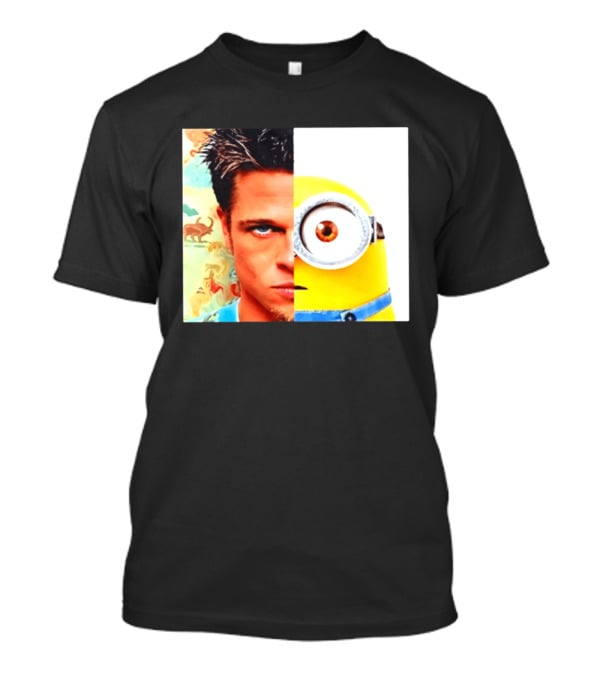 Tyler Durden Minions Split Face Mashup T-Shirt