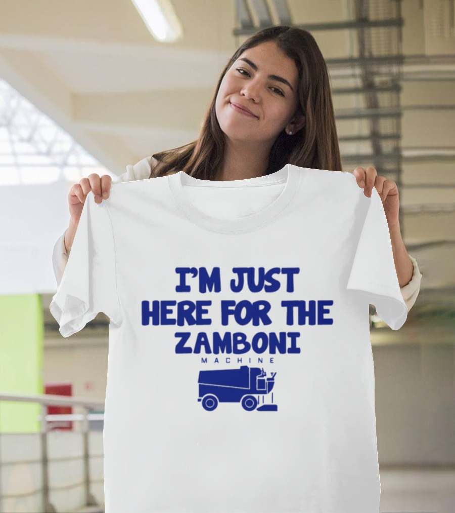 I'm Just Here For The Zamboni Machine Kentucky Wildcats Hockey T-Shirt