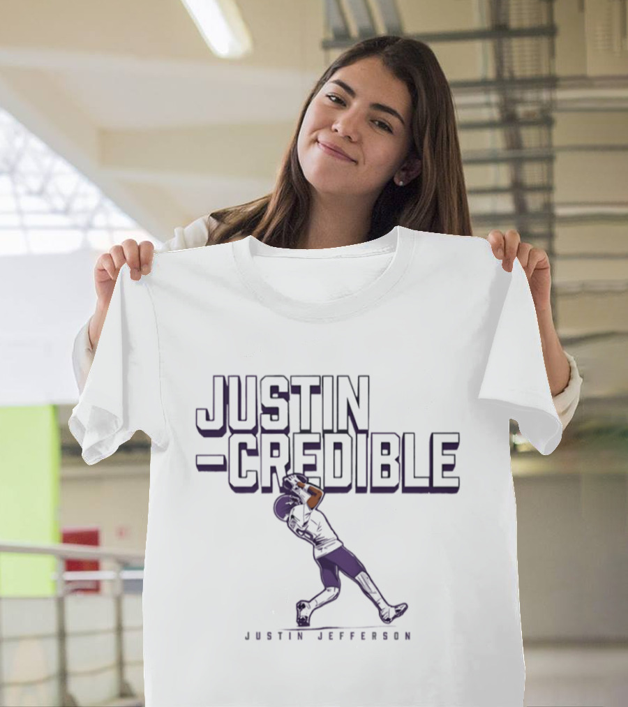 Justin Jefferson Justin Credible Minnesota Vikings T-Shirt