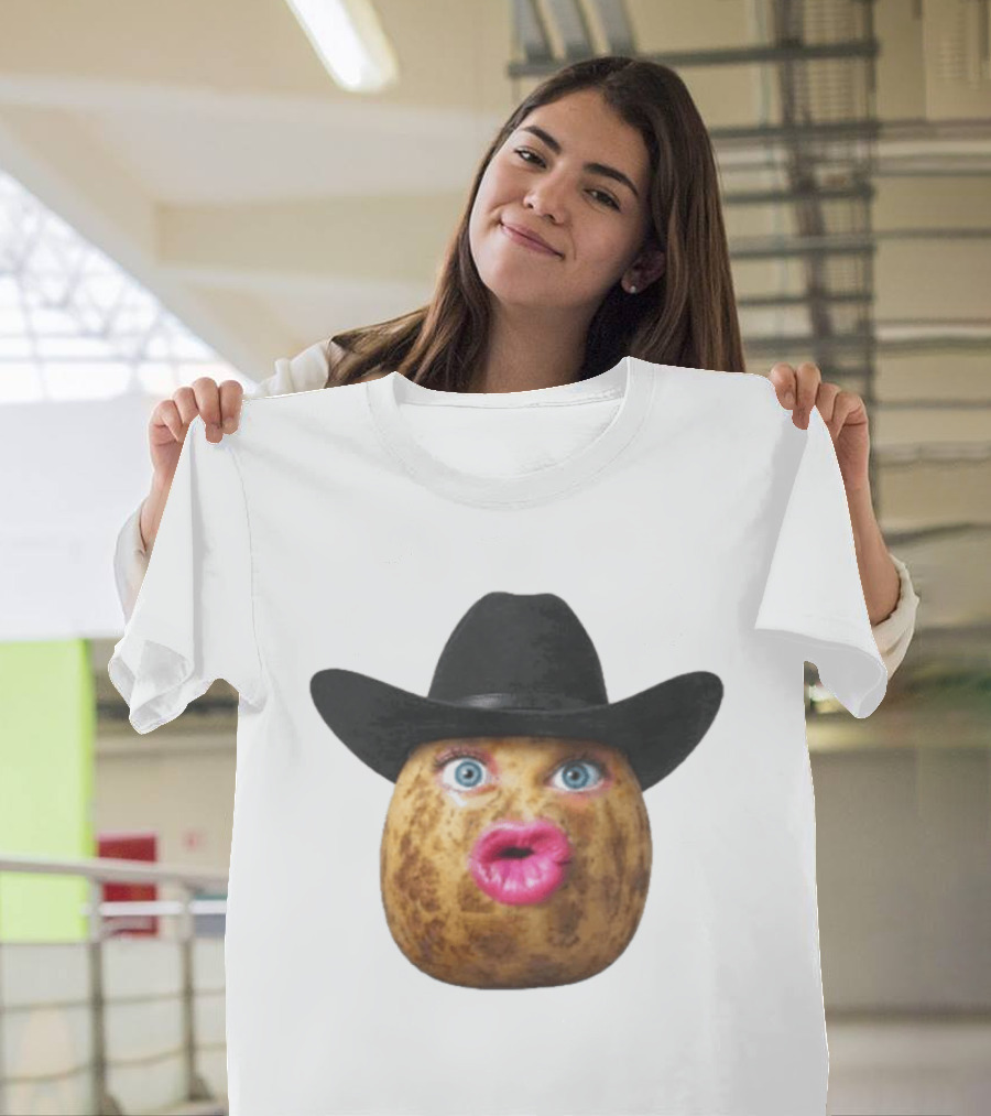The Burnt Peanut Cowboy Hat Lips T-Shirt
