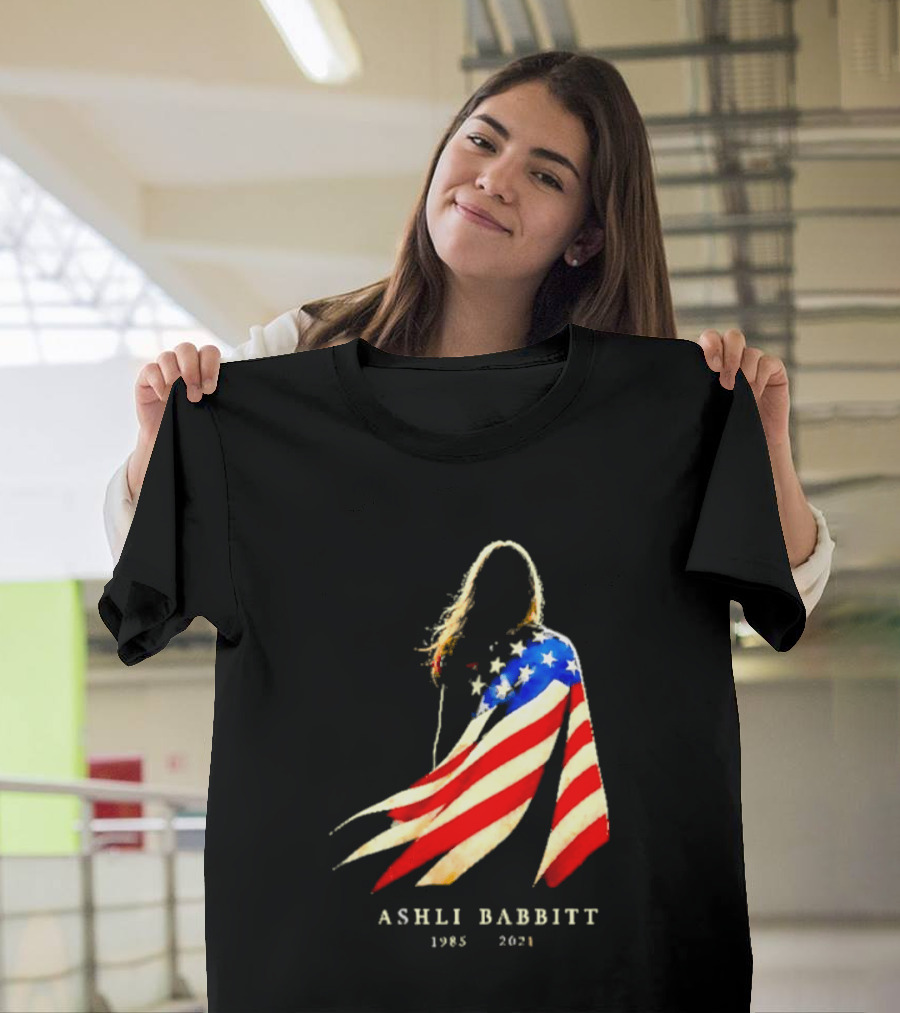 America Ashli Babbitt Memorial 1985 2021 Flag T-Shirt