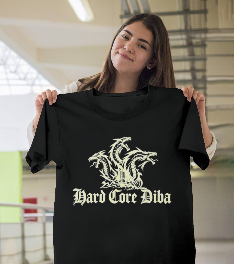 Hard Core Diba Three Headed Dragon Emblem Niteharts 2026 T-Shirt