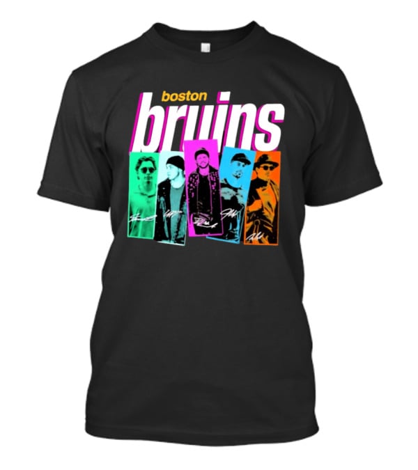 Boston Bruins Boy Band 2026 Player Portraits T-Shirt