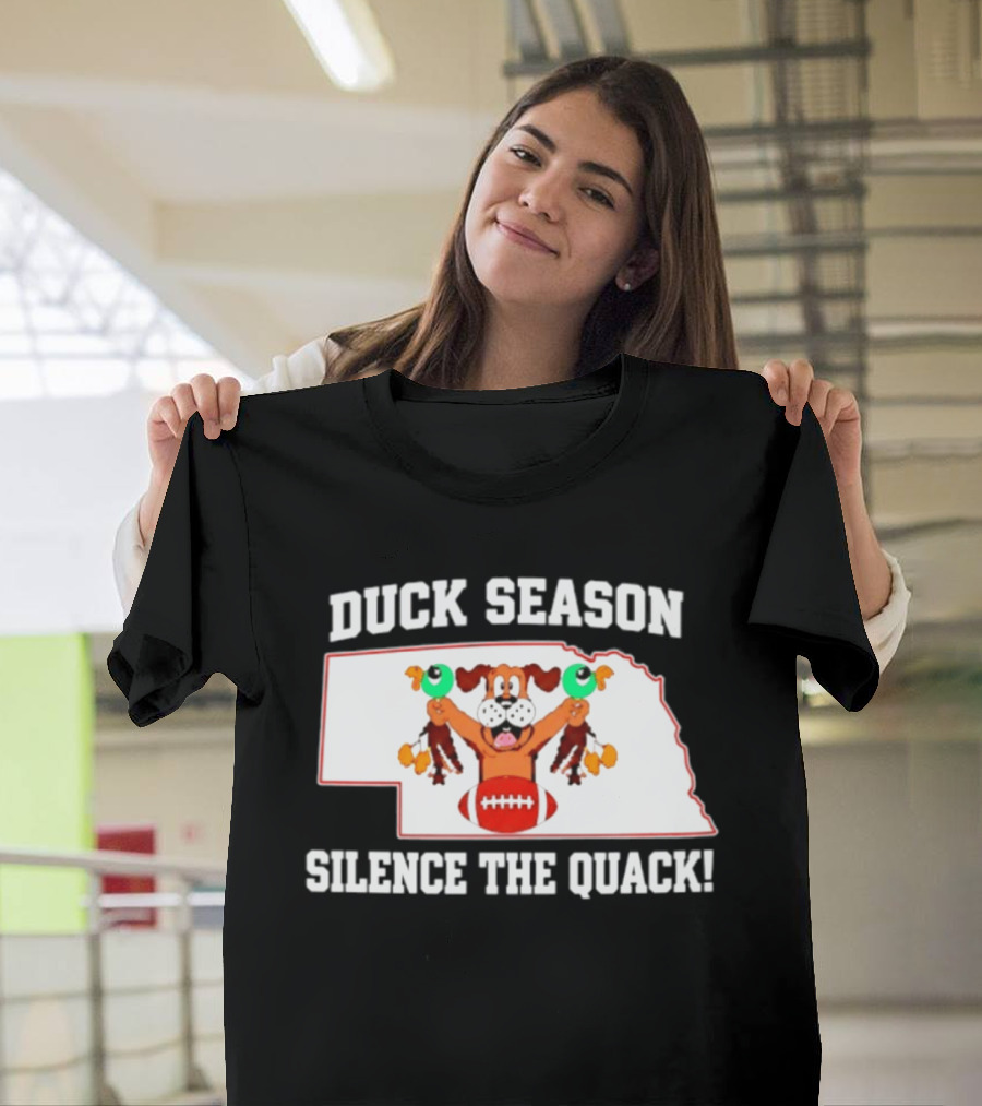 Adam Carriker St. Louis Rams Duck Season Silence The Quack Football Cartoon Dog Football T-Shirt
