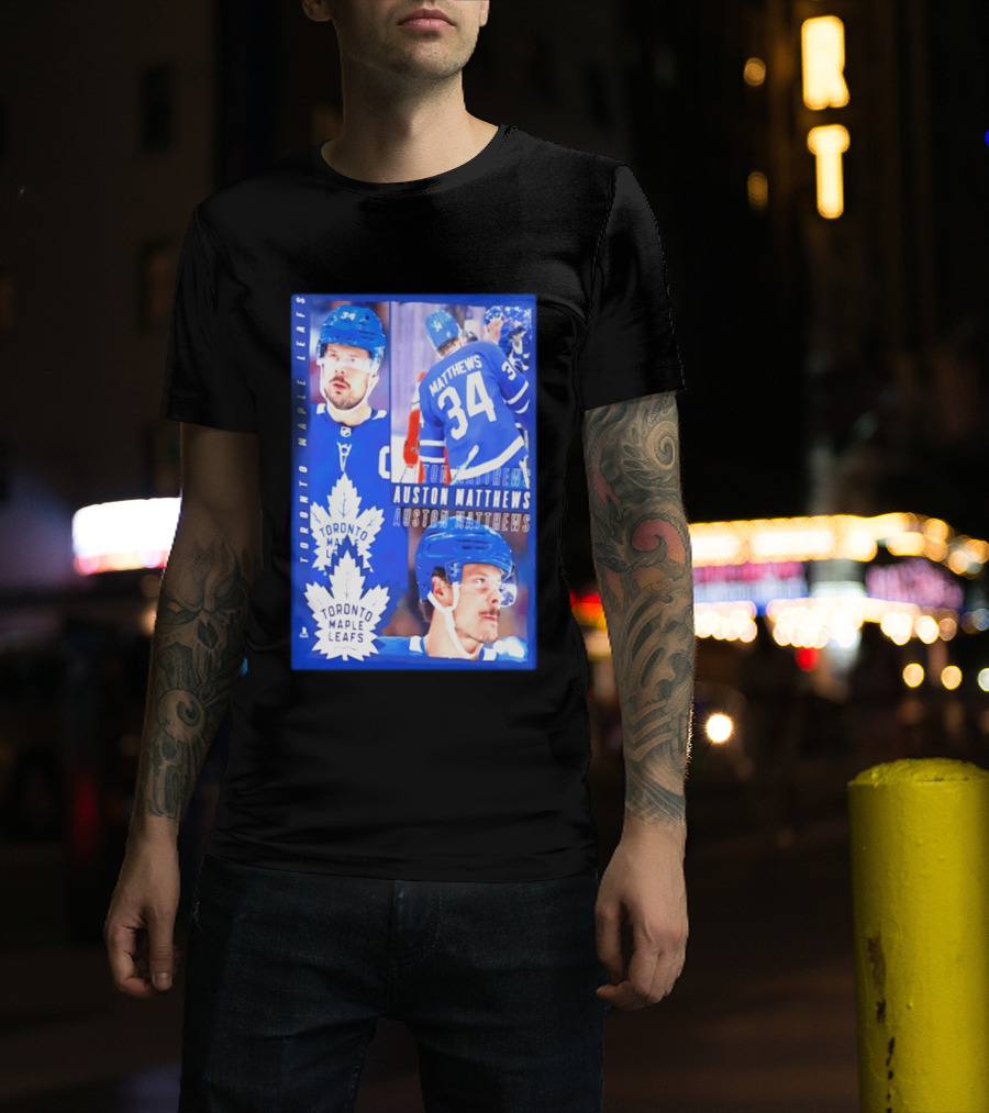 Toronto Maple Leafs Auston Matthews 34 NHL 2026 T-Shirt