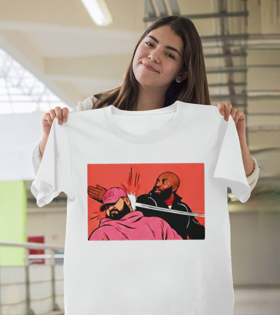 Drake Vs Rick Ross Meme Slap Red T-Shirt