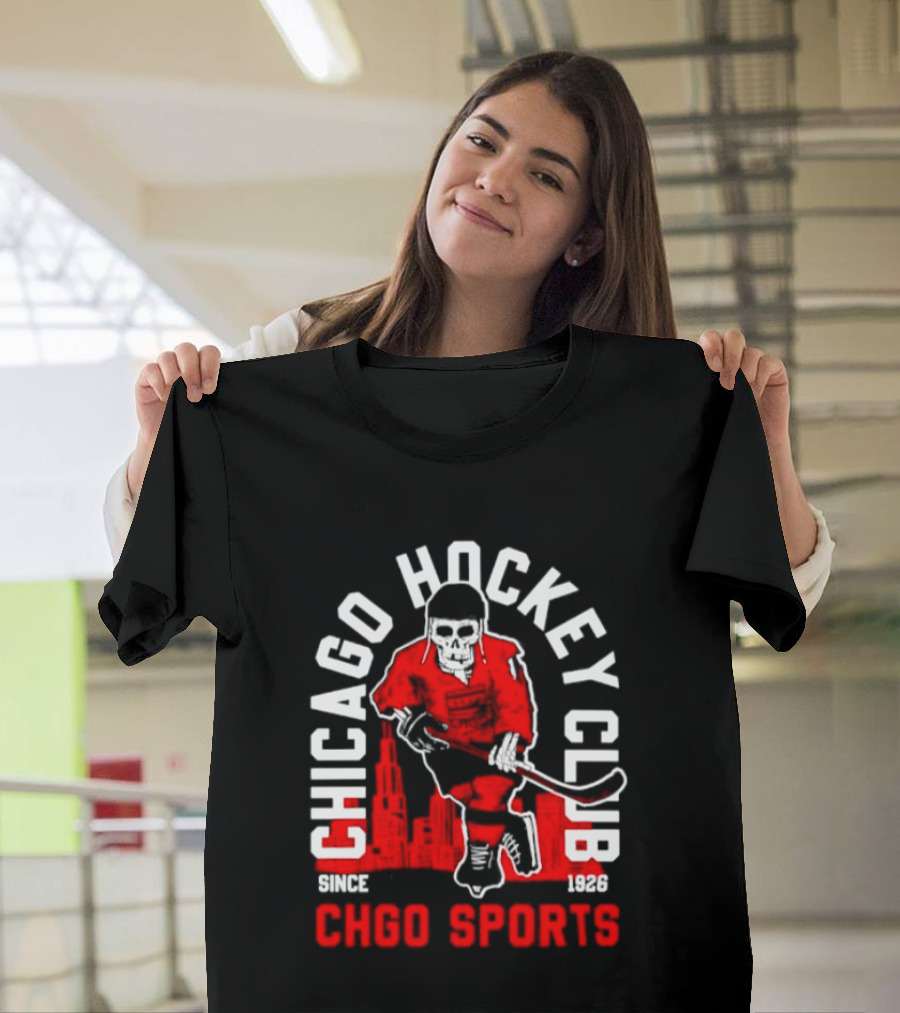CHGO Sports Chicago Hockey Club Since 1926 Player T-Shirt